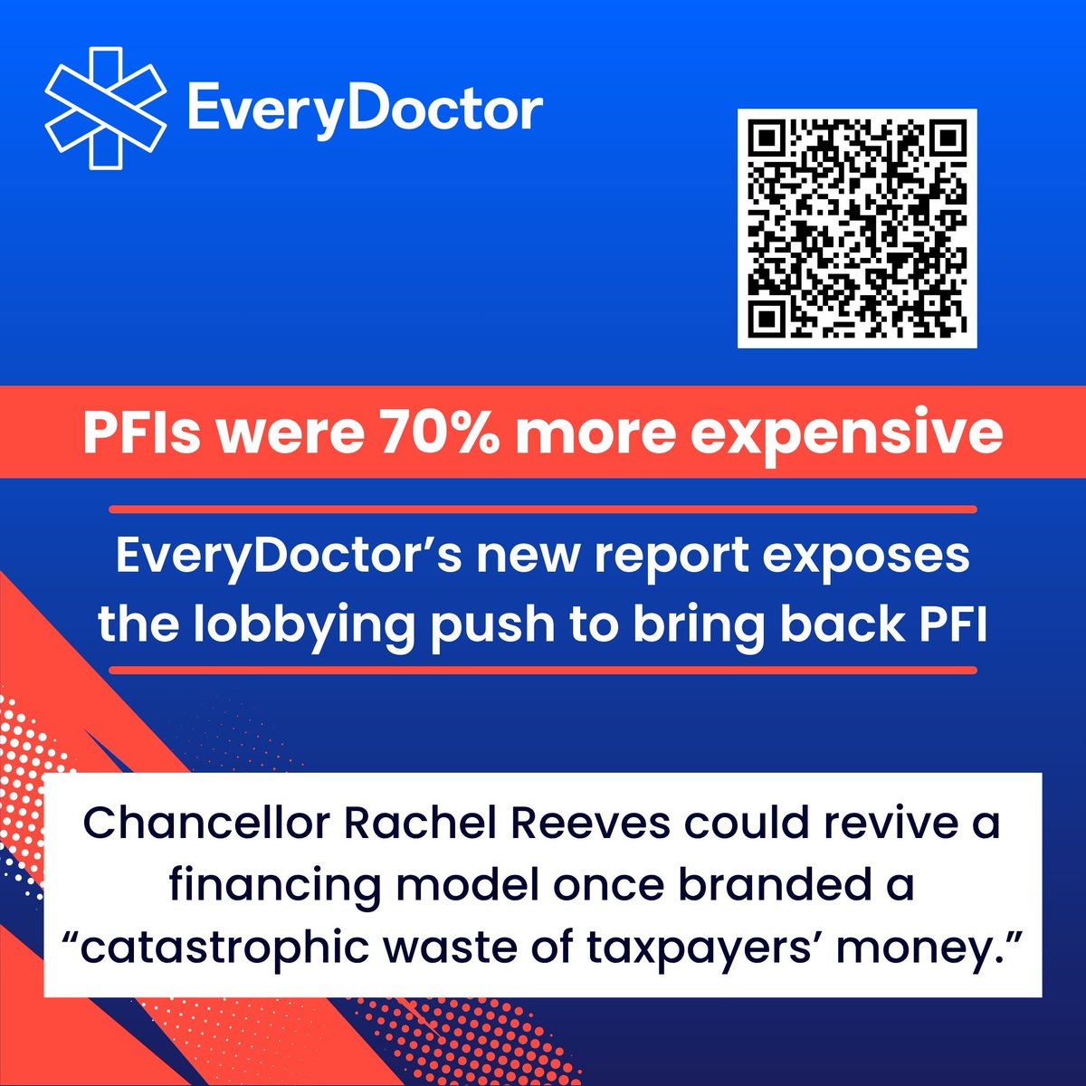 🚨 Breaking: Our latest investigation reveals that Labour’s move to bring the PFI-style model back has followed intense lobbying from companies that operate PFI contracts + from major construction firms.

We can’t let history repeat itself. 

Full report👉 everydoctor.org.uk/talking-points…