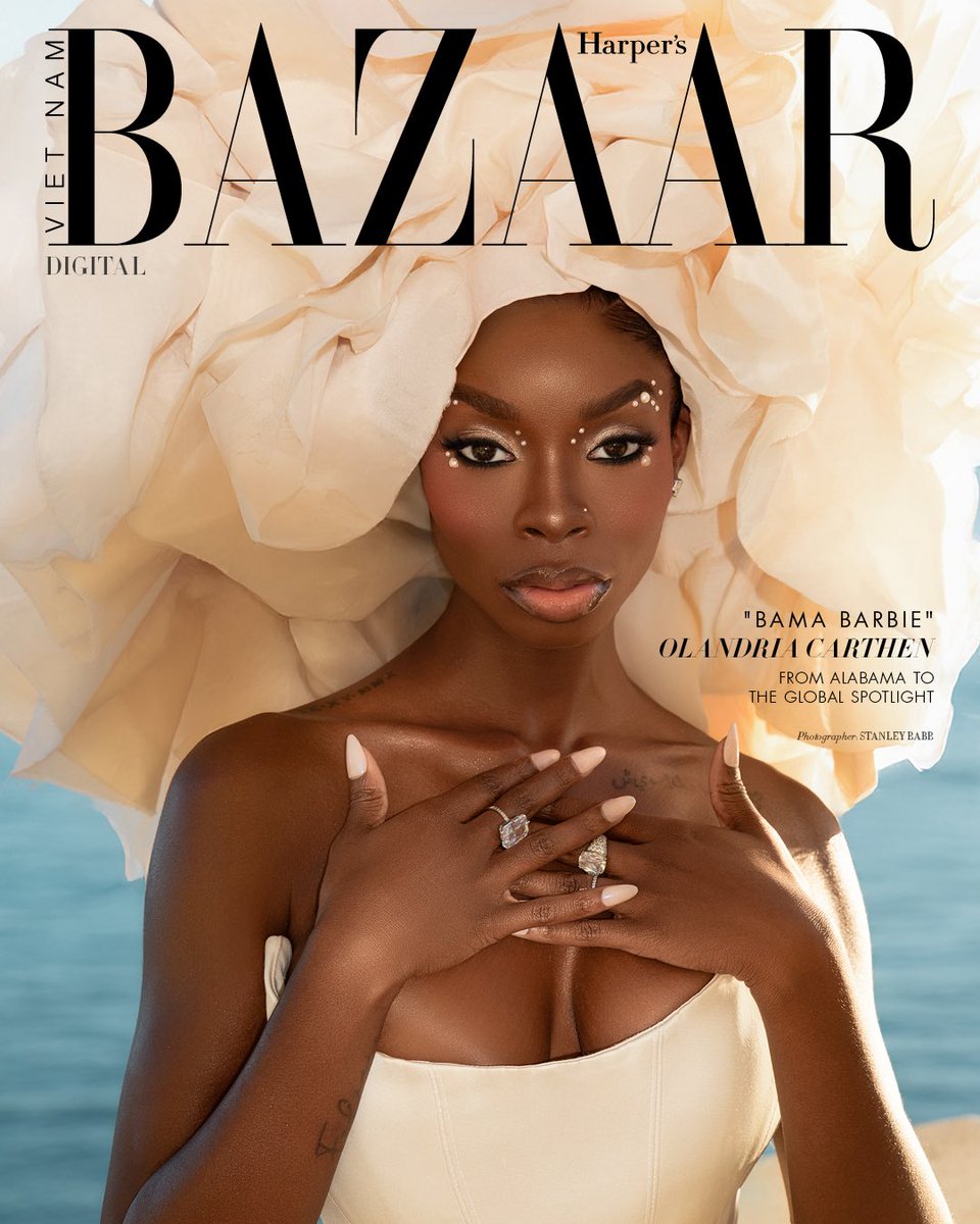 KMay_TV's tweet image. ✨ Olandria Carthen luce etérea en Harper’s Bazaar Vietnam. 🌸📸

#OlandriaCarthen #HarperBazaar #Fashion #Elegancia