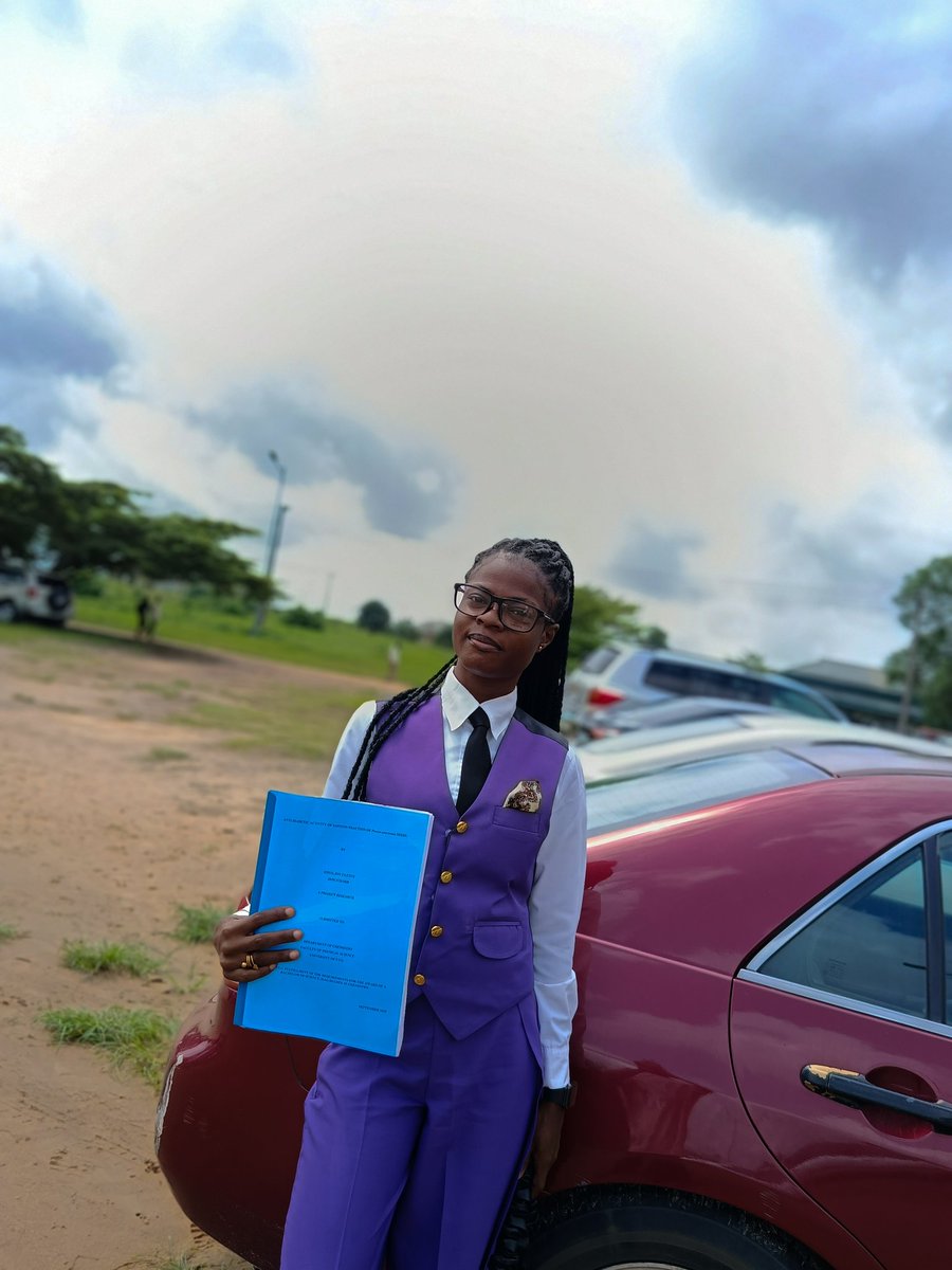 defended project today. done and dusted. B.Sc Chemistry 💜🤍🖤