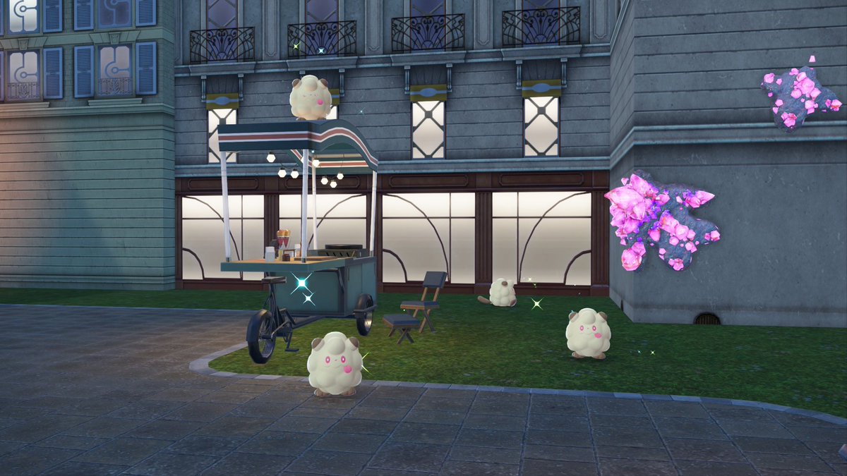 ここに湧くペロッパフ全部色違いにして遊んでた、写真が難しい