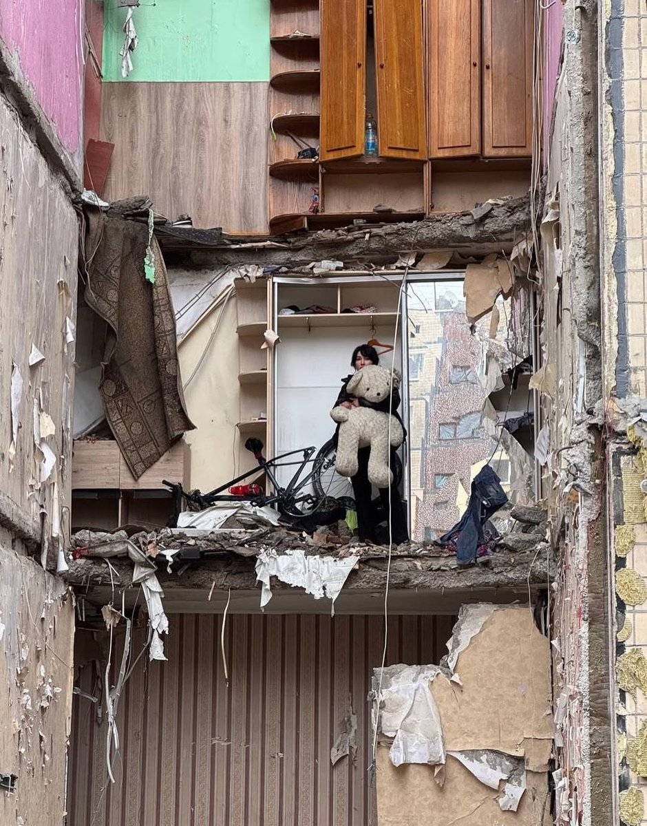 About the video,in the first post, Natalya wrote:

  "I never in my life thought I would write such a post on my page. But there are so many questions from you about how it all happened.

I filmed the video. I was sitting on the balcony, and when I heard the sound of the Shahed,