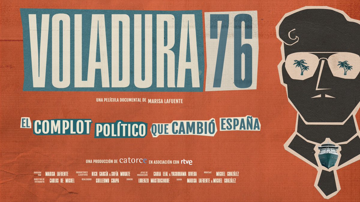 🎬 <a href="/La1_tve/">La 1</a> estrena 'Voladura 76', documental de <a href="/rtveplay/">RTVE Play</a>, en el marco del especial '50 años del gran cambio'

🔸 Sábado, 15 de noviembre, a las 22 h.

rtve.es/n/16812027