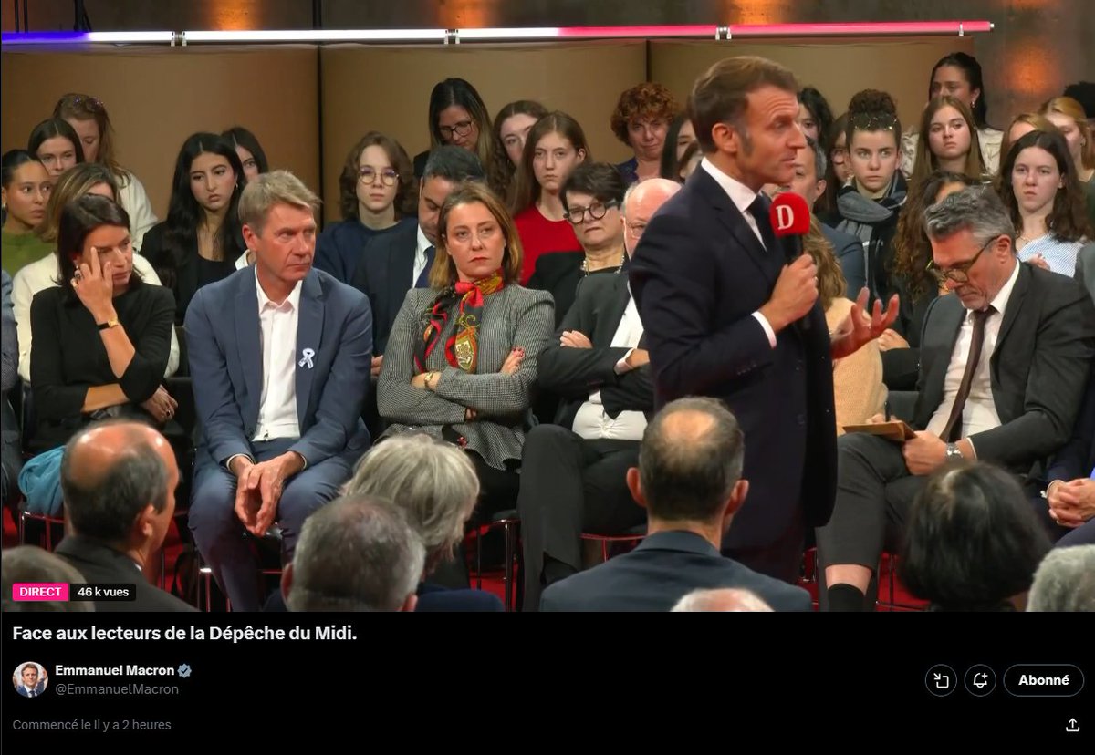 La blague du jour:
Faire un direct sur un RS pour expliquer sa volonté démagogique de "combattre" les RS.