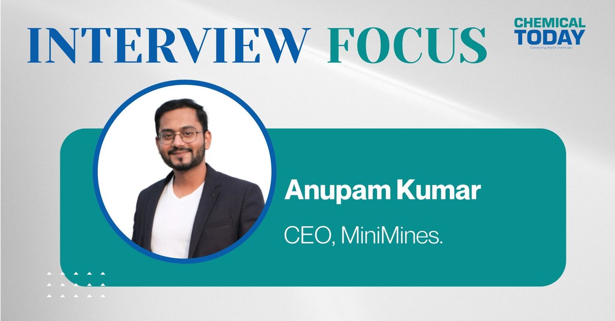 Proud to see our CEO, Anupam Kumar, share MiniMines’ vision of transforming waste into value through innovation and sustainability. 🌍♻️ Building India’s circular future, one battery at a time.
🔗 Read more: zurl.co/kCIZS

#MiniMines #CircularEconomy #Sustainability