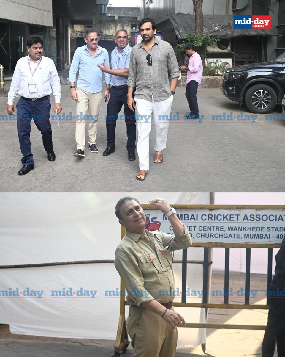 Sachin Tendulkar, Sunil Gavaskar, Ajit Agarkar, and Zaheer Khan were present at the Mumbai Cricket Association (MCA) elections 2025, held at Wankhede Stadium in Mumbai on November 12, 2025. 

PC: <a href="/iamATULKAMBLE/">ATUL KAMBLE</a>