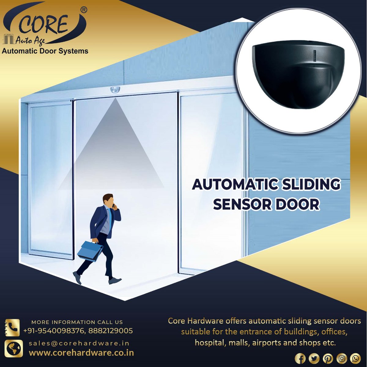coreautoage's tweet photo. Upgrade to effortless entry with Core’s Automatic Sliding Sensor Door 🚪✨
Smart, sleek, and designed for seamless movement — perfect for modern spaces!

# Tags:
#Core #AutomaticDoor #SlidingDoor #SensorDoor #SmartEntry #ModernDesign #SeamlessAccess #CoreAutomation #Building https://t.co/D0Rn3un07w