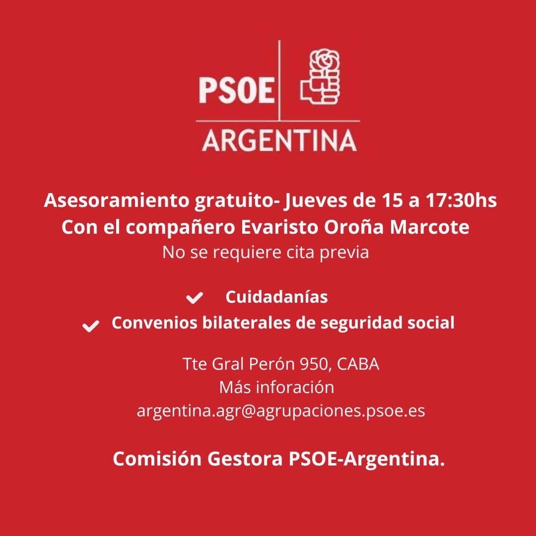 Todos los jueves de 15 a 17hs, seguimos con el asesoramiento. No se requiere cita previa.

#asesoramiento #España