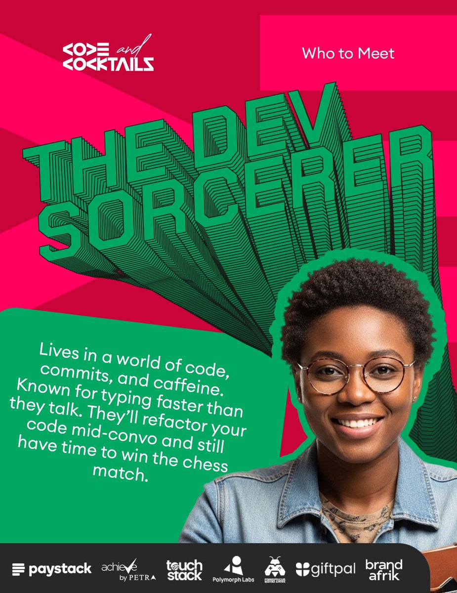 codeNcocktails's tweet image. [Who to Meet]
Code and Cocktails has always been a hub of many different tech personalities with a shared passion.

These are more profiles of people you’ll be meeting at #TechParty25

Sounds like someone you know? Tag them!

🎫Get tickets now:
codeandcocktails.live