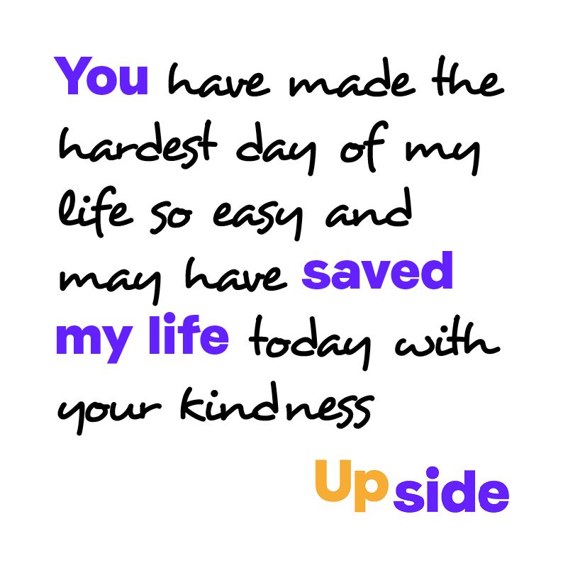 Upside staff made a massive effort yesterday to ensure - as far as possible - people were not left unsupported as a result of the first Emergency Early Release. Huge thanks to them all for their dedication and resilience on such a challenging day.