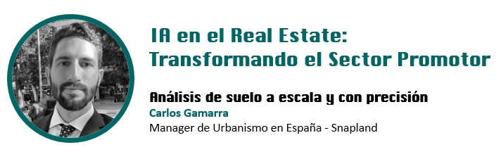⏰ No vemos la hora de conocer todo lo que  🎙 𝗖𝗮𝗿𝗹𝗼𝘀 𝗚𝗮𝗺𝗮𝗿𝗿𝗮, de 𝐒𝐧𝐚𝐩𝐥𝐚𝐧𝐝, nos tiene que contar sobre el análisis de suelo de manera inteligente, primer paso del proceso en la promoción inmobiliaria. ¡No te lo pierdas! 
Más info 👉 goo.su/YUtnWE
