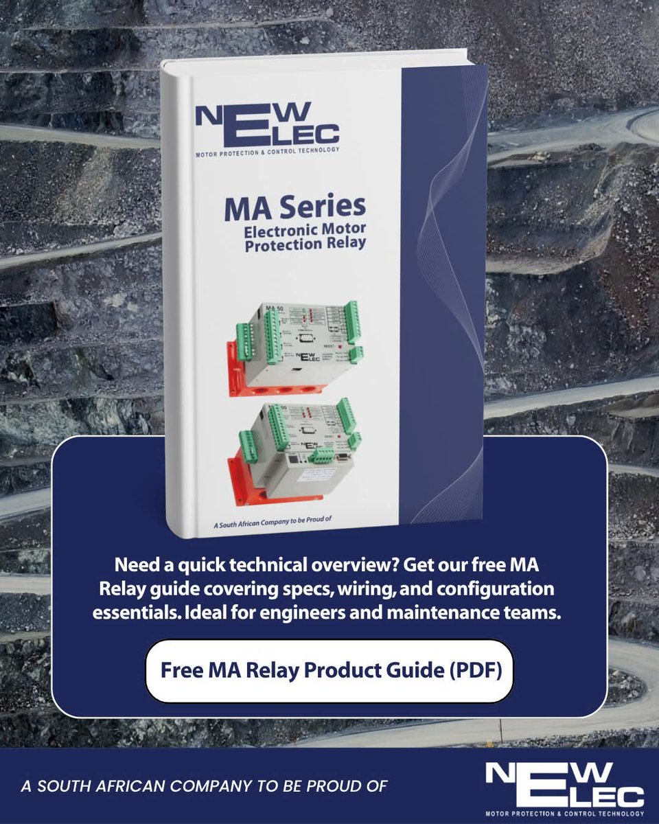 NewElecSA's tweet image. Need a quick technical overview of the MA Relay Series?

Get your free MA Relay Product Guide (PDF), packed with specs, wiring diagrams, and configuration essentials

Download your free guide here: newelec.co.za/ma-relay-deep-…

#MotorProtection #RelayTechnology #EngineeringExcellence