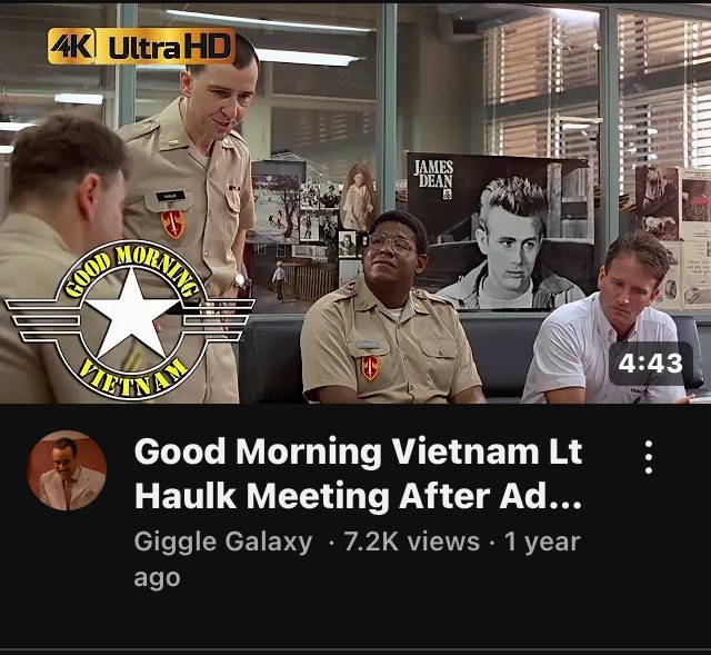 Good Morning Vietnam Lt Haulk Meeting After Adrians Show About The Vp's ... youtu.be/jrDNx-St4S0?si… via <a href="/YouTube/">YouTube</a>
RIP AND THANK YOU PATRIOT WILLIAMS 🇺🇸🫡⚓️