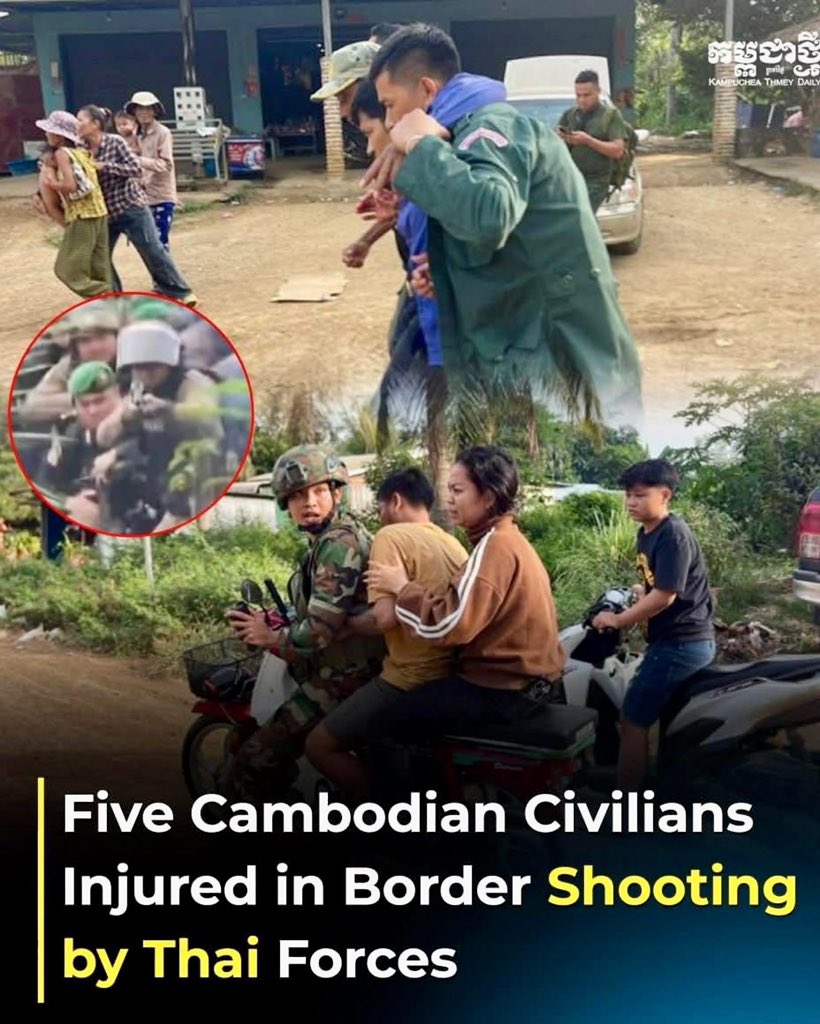 SeungNith's tweet photo. I would like to express my deepest condolences for the brutal actions of the Thai military in shooting at the innocent, unarmed Cambodian people.
12 November 2025
15:30 https://t.co/6U88BvZtqE