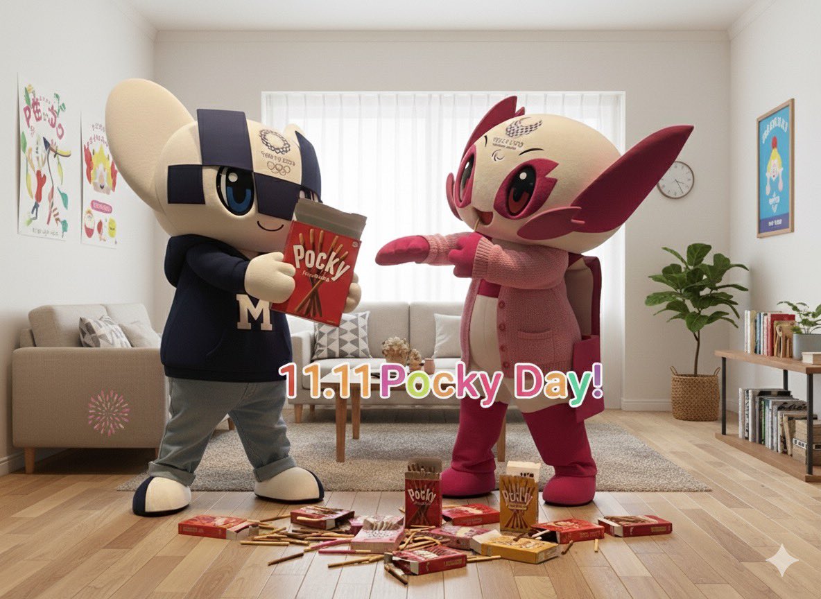 spacio0119's tweet photo. ちょっと遅いけど、
ポッキーの日
#ミラソメすいようび 
#ミライトワ 
#ソメイティ https://t.co/wckXUBoyEr