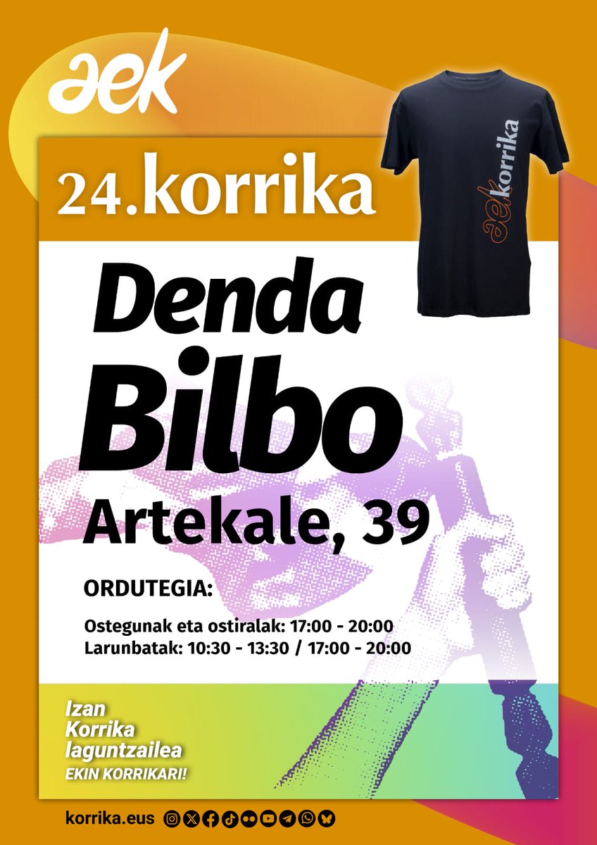 👉🟠👉🟠 Adiiiiii!
Bihar, azaroak 13, 19:00etan inaugurazioa 💰💰🤪🤪🥳🥳🥳