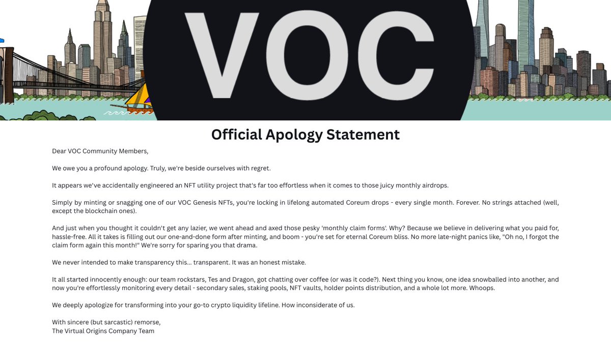 VirtualOrigins_'s tweet image. We owe you an apology.