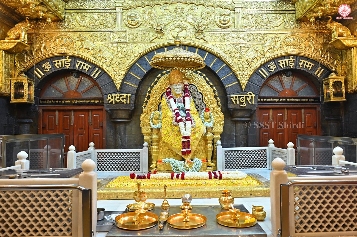 SSSTShirdi's tweet photo. *!! ॐ साई राम !!*
*श्री साईबाबा संस्थान विश्वस्त व्यवस्था,शिर्डी*
*!! ॐ Sai Ram !!*
*Shri Saibaba Sansthan Trust, Shirdi*
≈≈≈≈≈≈≈≈≈≈≈≈≈≈≈≈≈ 
*आरती :- धुपारती*    
*बुधवार १२ नोव्हेंबर २०२५*  
*Aarti :- Dhooparti*
*Wednesday 12 Nov 2025* https://t.co/NNL2gCNCZv