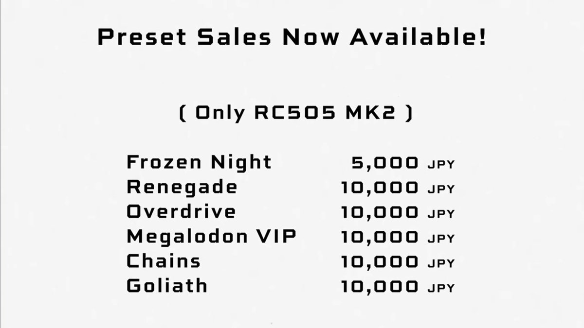 MAHIROloop's tweet image. 【プリセット販売アップデート】

GBBの曲が追加されました！
詳しいことはDMまでおたずねください！