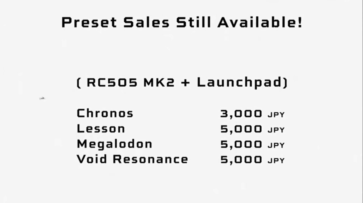 MAHIROloop's tweet image. 【プリセット販売アップデート】

GBBの曲が追加されました！
詳しいことはDMまでおたずねください！