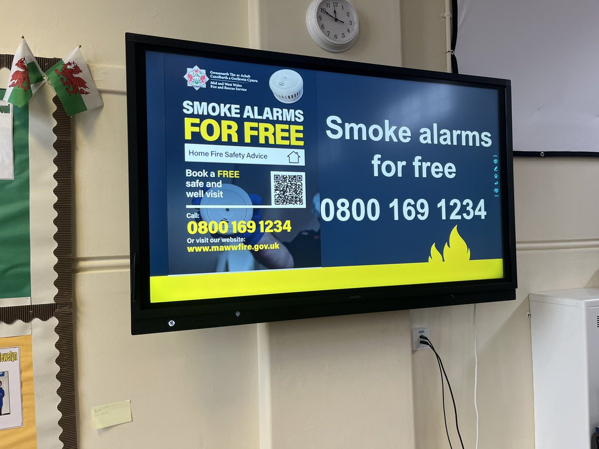 Following on from our visit, please contact if you need or want free smoke alarms.