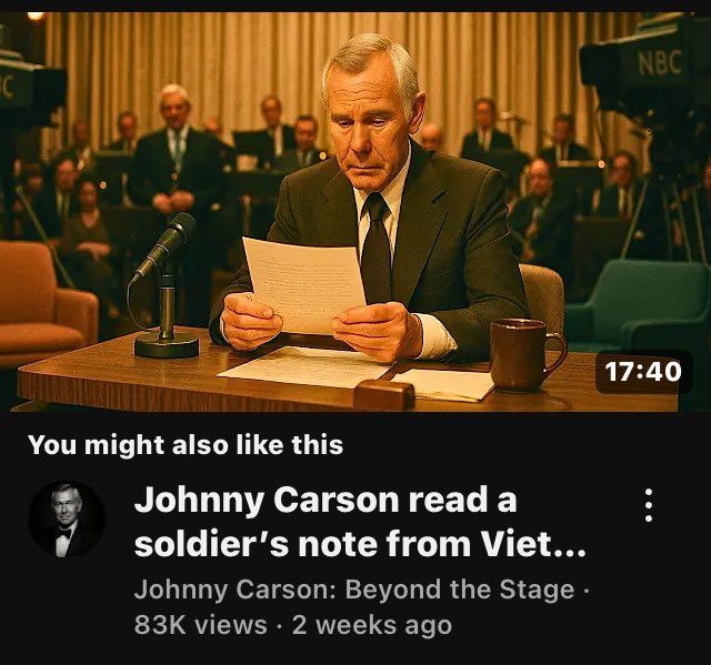 Johnny Carson read a soldier’s note from Vietnam — studio fell silent youtu.be/LeRtZJajBCg?si… via <a href="/YouTube/">YouTube</a>
FORGOTTEN VETERANS 🇺🇸🫡⚓️