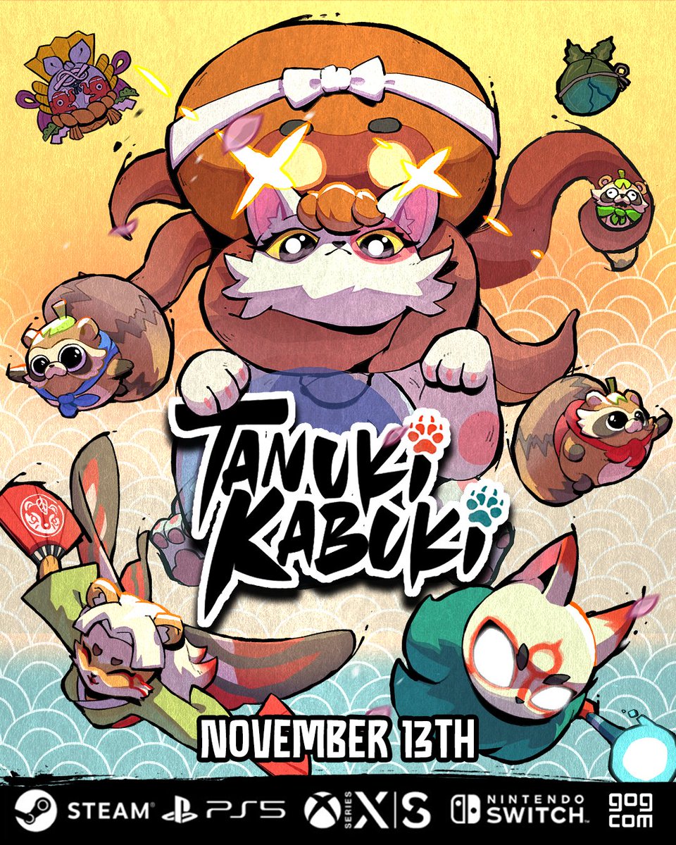 🪷 NOVEMBER 13TH!!!!🪷

🦝🎭Tanuki Kabuki, a free major content update for Bo: Path of the Teal Lotus drops in 1 day!

Mark your calendars &amp; RT to spread the hype! 🔥
#BoPathOfTheTealLotus #IndieGame #Metroidvania #indiedev