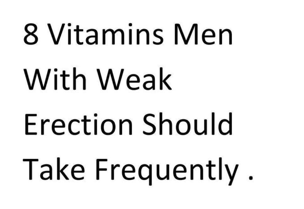 MasculineM7's tweet image. 8 Vitamins Men With Weak Erection Should Take Frequently. 

-Check Thread-👇🏼