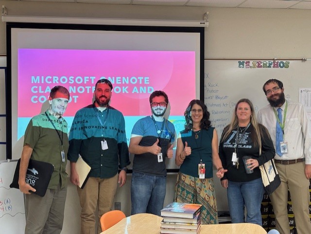 BCPSInnovates's tweet image. West Broward High teachers explored how Copilot in OneNote streamlines feedback—saving time while keeping feedback personal and impactful. Innovation that empowers educators! #BCPSinnovates #MicrosoftCopilot #OneNote @browardschools