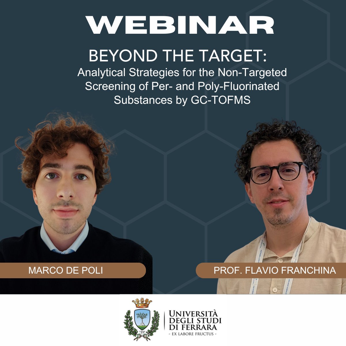 LECOCorp's tweet image. Join Prof. Flavio Franchina and Marco De Poli for a webinar on dual analytical strategies for PFAS detection! 🗓️ Nov 26 ⏰ 8:00 AM EST.

 Register: ow.ly/v2uC50Xqazx

 #PFAS #EnvironmentalMonitoring #GCxGC #GCTOFMS #Webinar #LECO