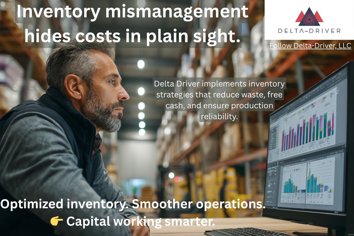 ManringPaul's tweet image. Excess inventory ties up capital, while shortages stall production. The balance is operational precision.

#InventoryOptimization #OperationalExcellence #SupplyChain #ProcessImprovement #ValueCreation