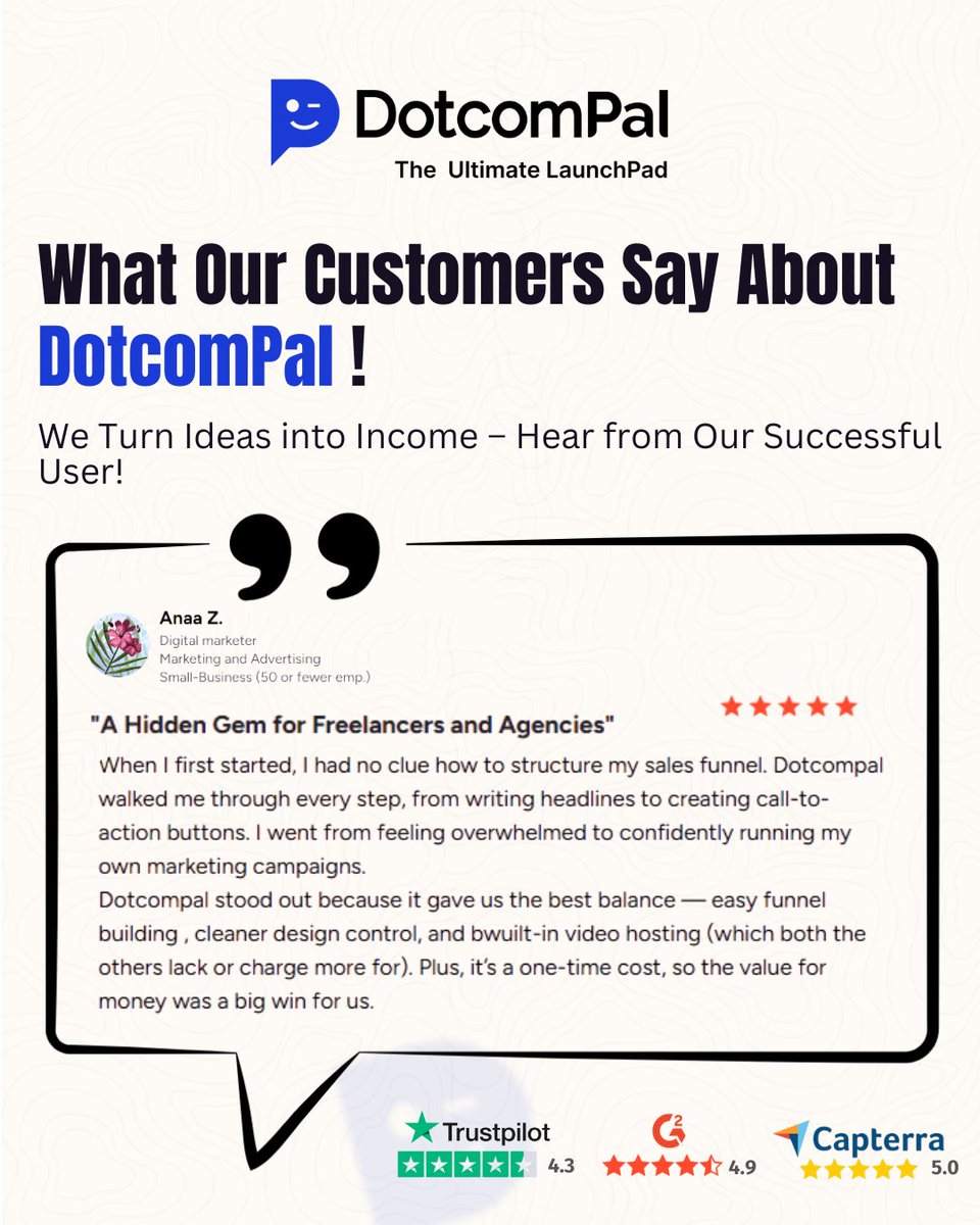 DotcomPal's tweet image. 💎𝐀 𝐇𝐢𝐝𝐝𝐞𝐧 𝐆𝐞𝐦 𝐟𝐨𝐫 𝐅𝐫𝐞𝐞𝐥𝐚𝐧𝐜𝐞𝐫𝐬 &amp;amp; 𝐀𝐠𝐞𝐧𝐜𝐢𝐞𝐬! - Anaa Z. 
“From zero clue to running full campaigns confidently.  
✅Easy funnels , pages
✅Built-in videos 

Northern Lights glow-up this Hump Day?🌌 #wednesdaymotivation 
#DotcomPalReview #VeteransDay