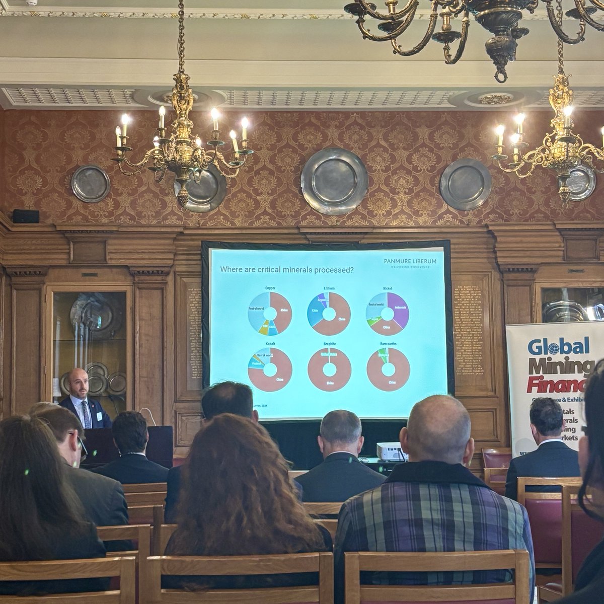 ctlithium's tweet image. 🔋 Busy room at the Global Mining Finance Conference, London. CFO Gordon Stein presenting CleanTech Lithium’s vision and recent progress.

Insightful session from Scott Mathieson @PanmureLiberum on the need for robust critical mineral supply chains.

#Mining #Lithium #Chile