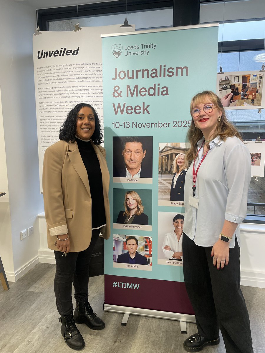 TimeaFe's tweet image. Such a pleasure to hear @RajKaur310 talk to @LeedsTrinity students today.

I had the absolute honour of interviewing her after the session and get even more words of wisdom. 

A true inspiration and a very helpful session 

#LTJMW