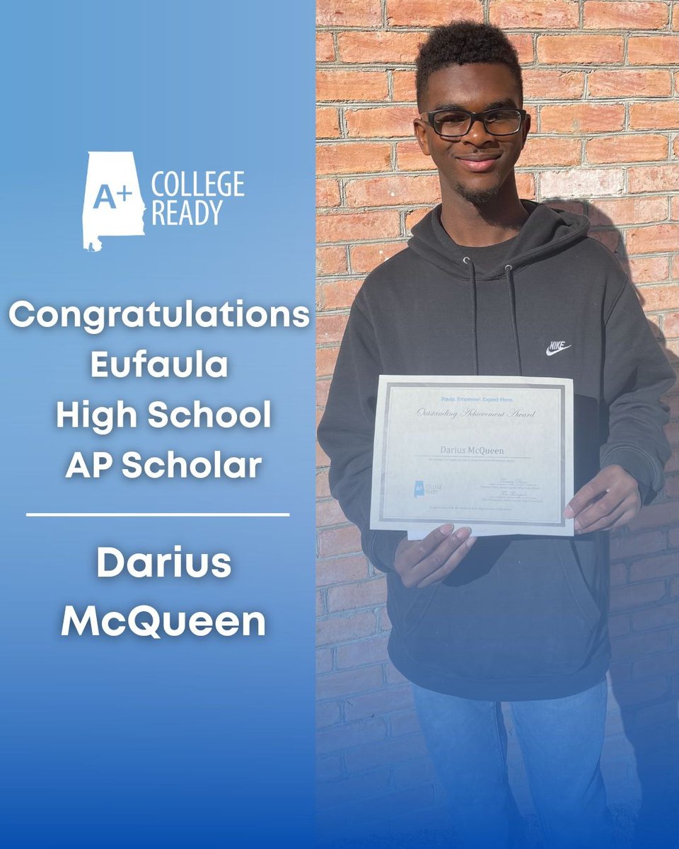 AplusCR's tweet image. A big round of applause to Darius McQueen for earning a qualifying score on his AP exam and to the incredible educators who supported him every step of the way. Your hard work and commitment to excellence continue to raise the bar for AP success! #AplusCR #WeAreBuilding