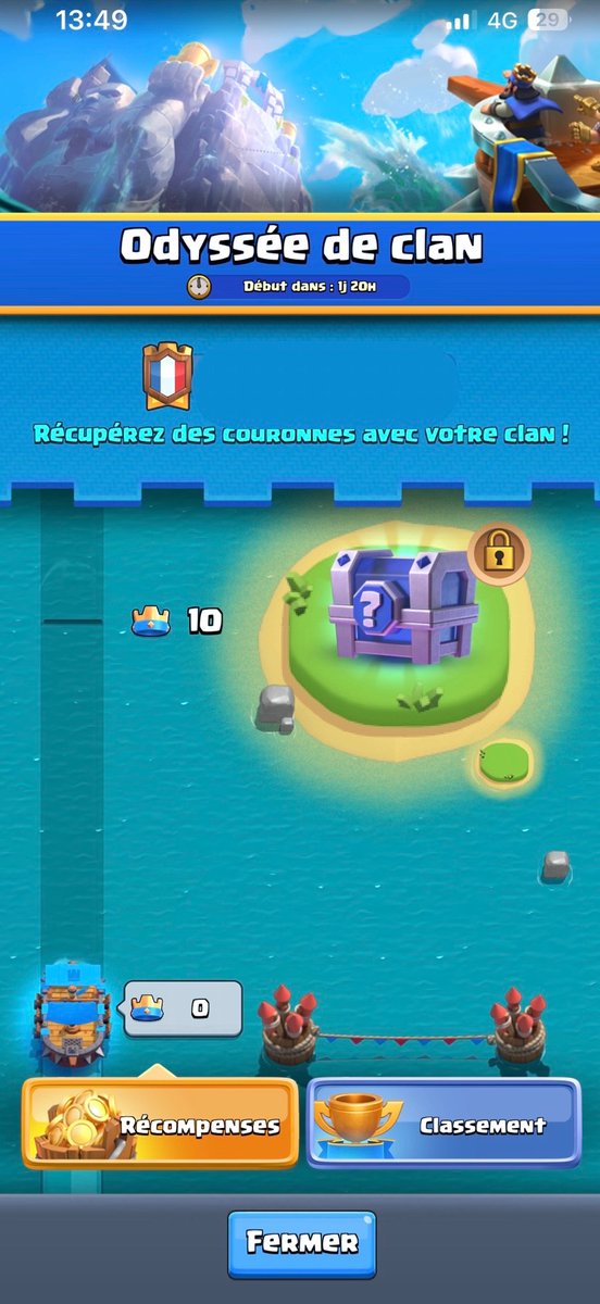 Benjami03284427's tweet photo. Odyssée de Clan arrive ce vendredi à 9h UTC+1. 
Donc rejoignez un clan !

#ClashRoyale #Clanvoyage https://t.co/l9HLnQBmqJ