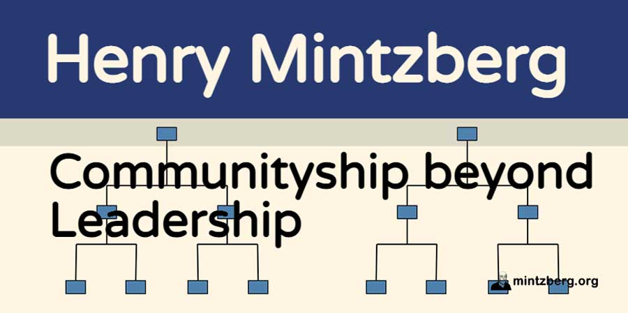 Say organization and we see #leadership. That’s why those charts are so ubiquitous. They show us who sits on top of whom, but not who talks with whom, when, and about what. Why are we so fixated on formal authority? 
#communityship
mintzberg.org/blog/community…