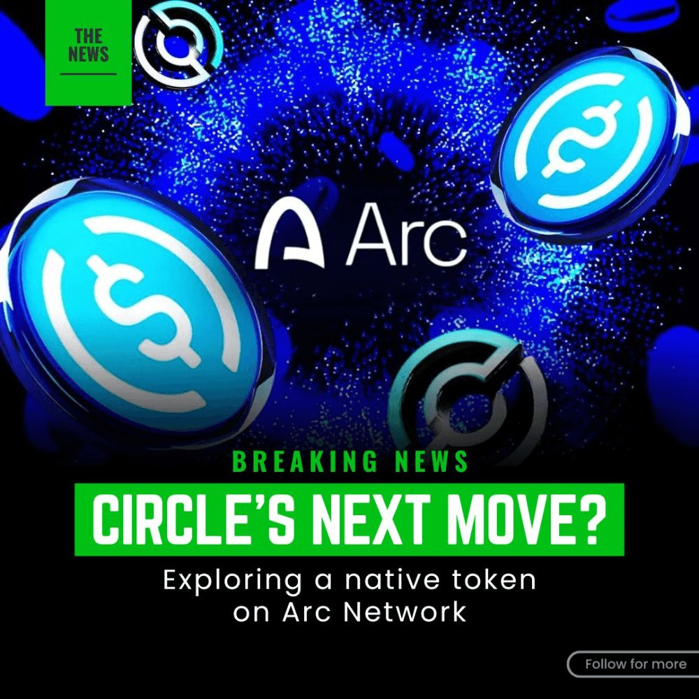 CNCSignalGlobal's tweet image. 🔥 JUST IN: 𝗖𝗶𝗿𝗰𝗹𝗲 is exploring launching its own native token on 𝗔𝗿𝗰 𝗡𝗲𝘁𝘄𝗼𝗿𝗸.
Is the USDC issuer building its next Web3 empire? 🏗️
 #Circle #USDC #ArcNetwork #Crypto #DeFi #Web3