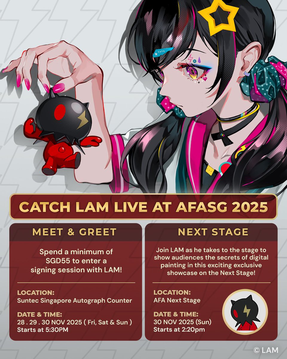 会場限定　LAM キャンバスアート My exhibition with Lam is starting tomorrow A first-time