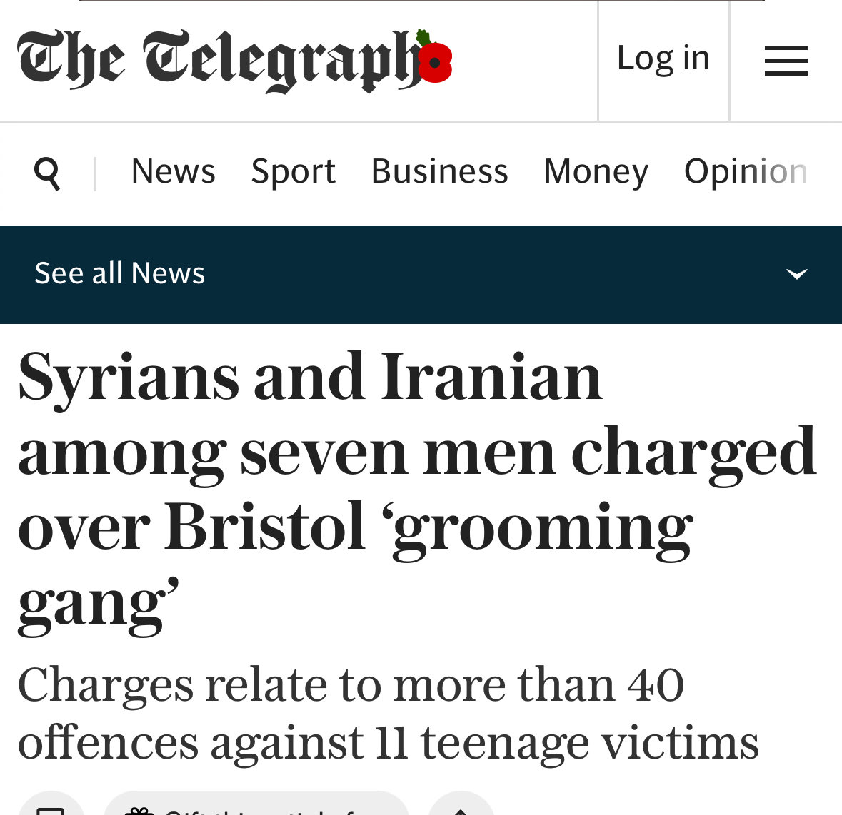 So we can add Bristol to the list of UK cities/towns with rape gangs. I used the Telegraph image as the BBC obviously don’t state ethnicities.
bbc.com/news/articles/…