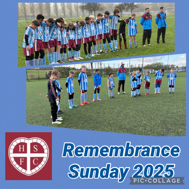 Hull Saints U11 &amp; U13 observing Remembrance Sunday at the weekends games.

#remembrancesunday #remembrance2025
#grassroots #football #soccer #futsal #hull #costellopark #eastridingfa #accredited