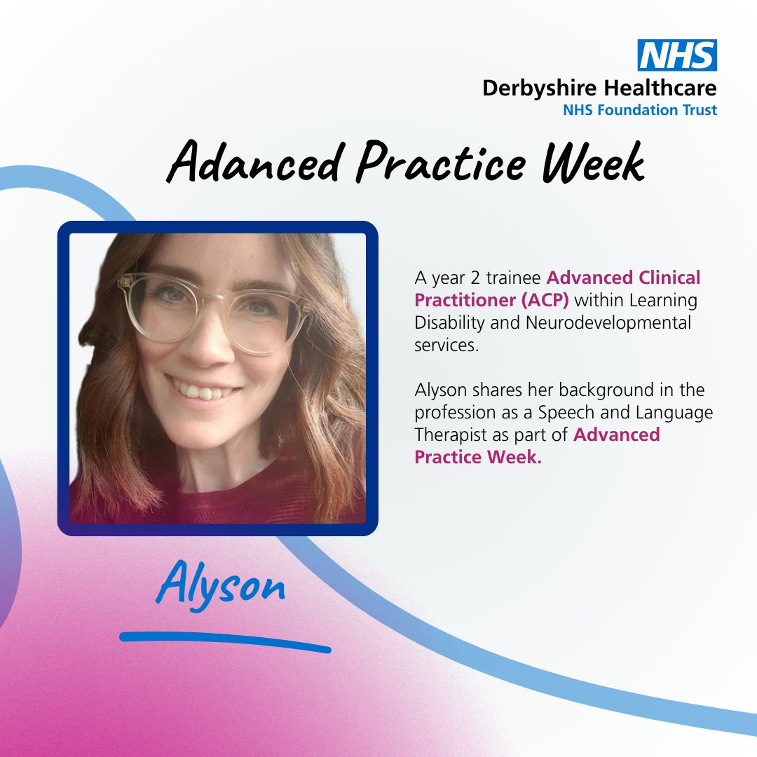 derbyshcft's tweet image. This week we honour our Advanced Practitioners for #AdvancedPracticeWeek

Meet Alyson, one of our inspiring Advanced Practitioners. Alyson’s journey shows how advanced practice transforms patient care and empowers professionals to lead with confidence and compassion.