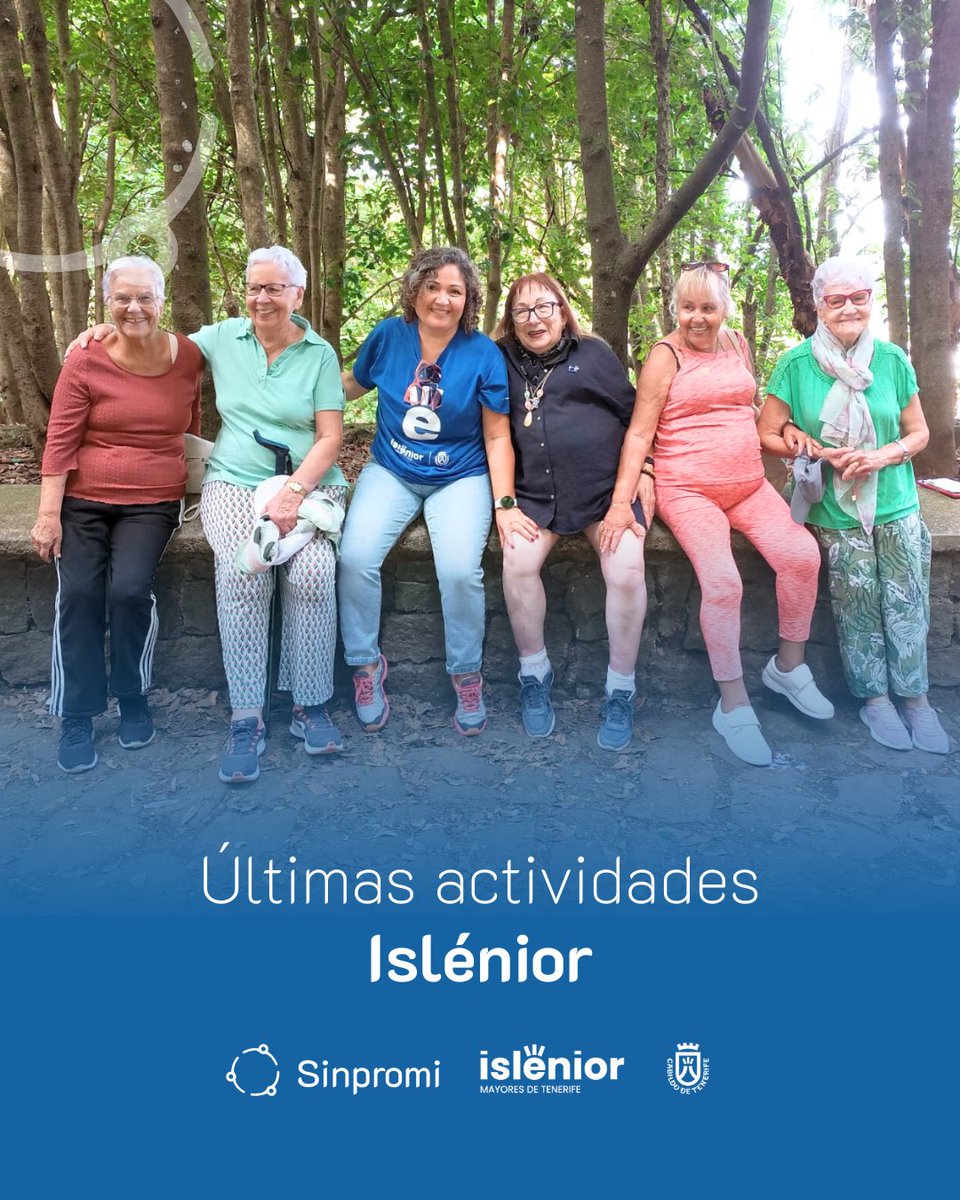Sinpromi's tweet image. 💙 Nuestras personas sénior siguen sumando experiencias compartidas a través del programa Islénior.

Durante esta última semana, el programa ha organizado distintas jornadas llenas de cultura, aprendizaje y convivencia: