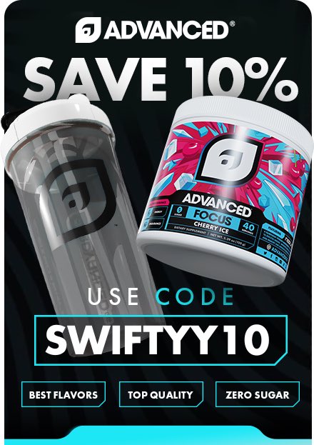 Proud to announce I am now Powered by <a href="/ADVANCEDgg/">ADVANCED®</a>!! Use code “SWIFTYY10” for 10% off your ENTIRE order!!
