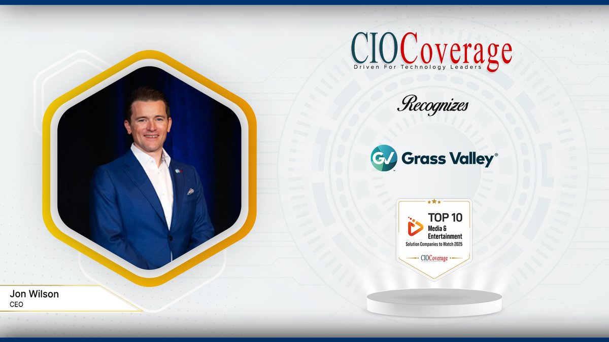 CioCoverage's tweet image. Exciting News! We are honored to spotlight @GrassValleyLive and Jon Wilson, CEO in our latest edition as exceptional Top 10 Media &amp;amp; Entertainment Companies

Read here: ciocoverage.com/grass-valley-t…

#ciocoverage #NewEditionAlert #MediaTech #MediaAndEntertainment #Top10Edition