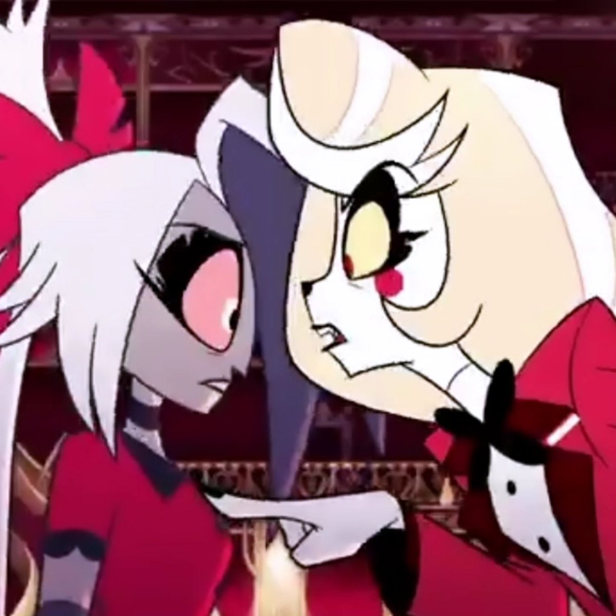 Are you fucking serious Charlie?! Your father tried to help, yes he fucked up, but he did something, and then she starts yelling at Veggie, it's just ridiculous

#HazbinHotel #hazbinhotelseason2