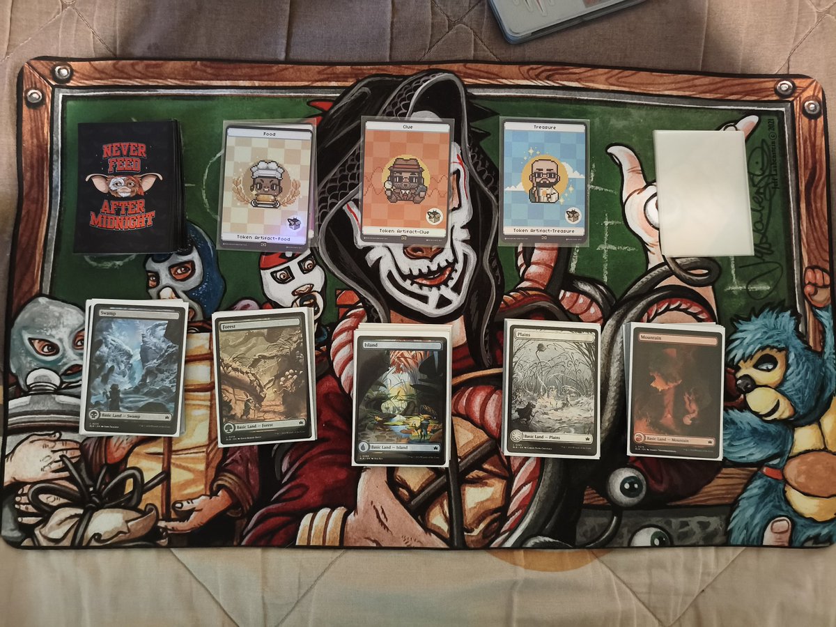 Bandita Magiquera, ¿Ustedes tienen un "kit de sellado"?
Si, si , presumanlo 
Por ejemplo este es el mío 
-Micas para el deck 
-10x de cada tierra básica (Bloom borrow)
-Micas transparentes para los tokens o MDF Cards 
-Tokens del <a href="/podcastdecarton/">elpodcastdelcarton</a>
de comida, tesoro y pista