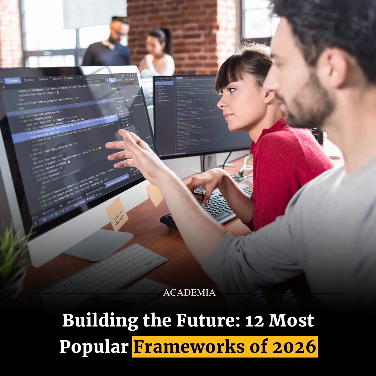 academiamag's tweet image. Explore the 12 famous frameworks shaping 2026 — from Next.js &amp;amp; React to Django &amp;amp; Flutter. Stay ahead in the evolving world of development. #Frameworks2026 #WebDevelopment #Nextjs #React #Django #Flutter #TechTrends