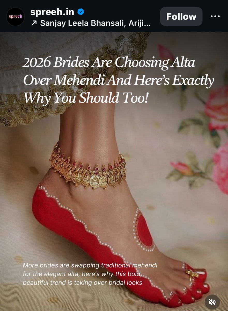 smitaprakash's tweet image. Who puts Lakshmi on feet? In anklets? 2026 brides, I guess 🙄