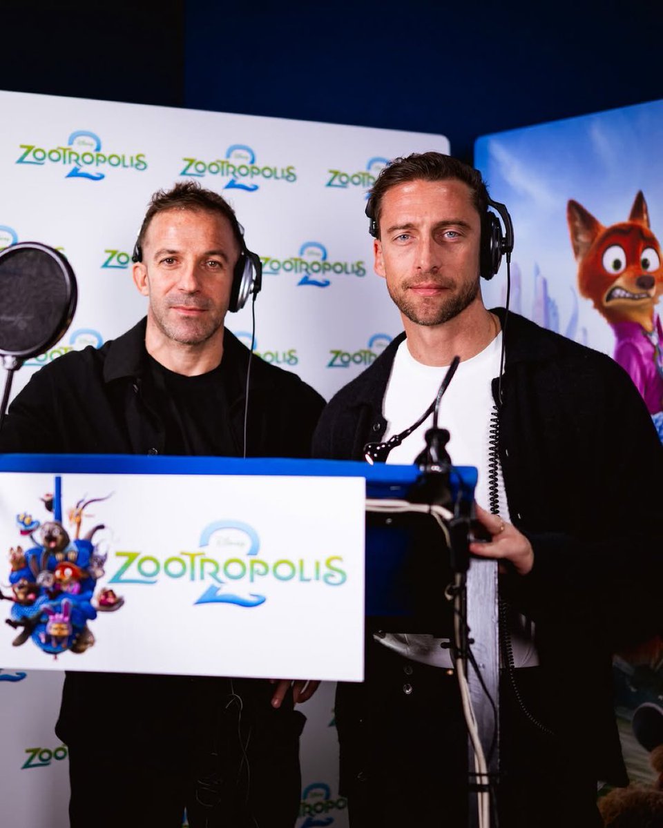 Alessandro Del Piero and Claudio Marchisio are the Italian voices of the Zebros in Zootropolis 2. #Juventus 

[@ArounJuventus]