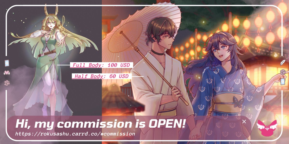 rokusashu's tweet photo. 🩷and ↻ are very appreciated!🙏

My commission is open! DM me if you're interested🌻

More of my portfolio and previous commissions can be seen in https://t.co/urqtqJaInq 

#commissionopen #commission #artcommissions https://t.co/AY0tWqgisF